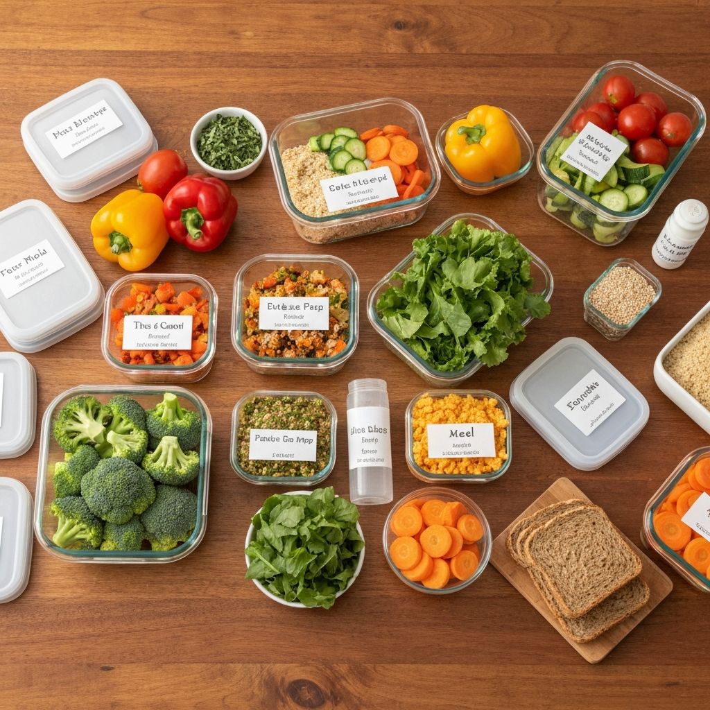 Planning balanced meals with various food groups